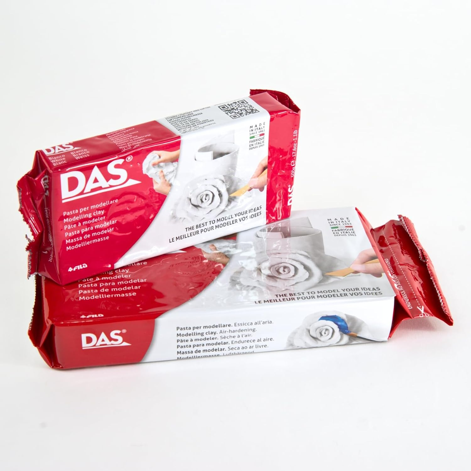 DAS Modelling Clay, White, 500 G image number 2