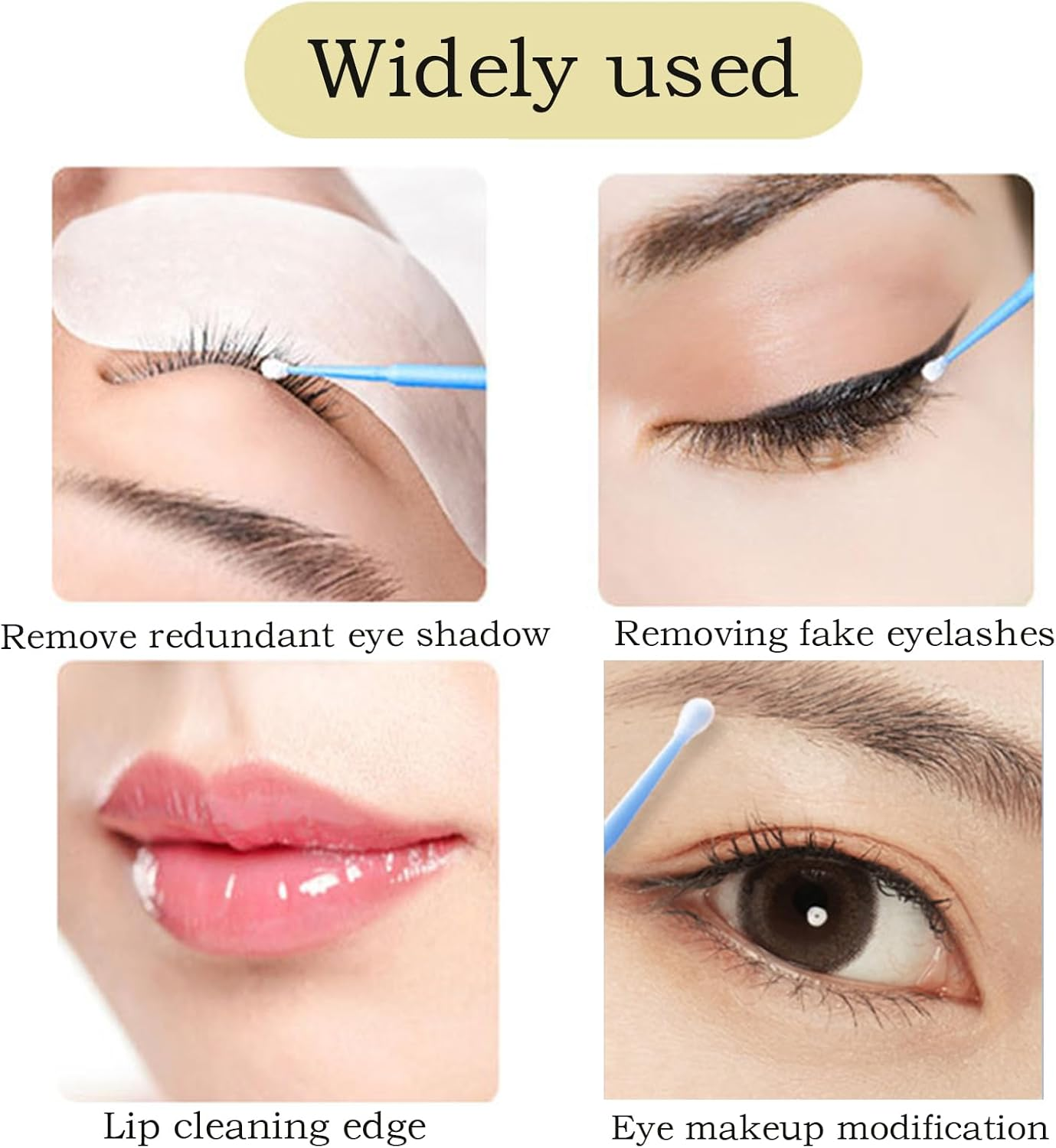 500Pcs Micro Brushes, Micropore Brushes, Eyelash Brush, Microbrushes, Micro Applicator Brushes, Applicator Eyelash for Eyelashes Extensions 5 Color image number 3