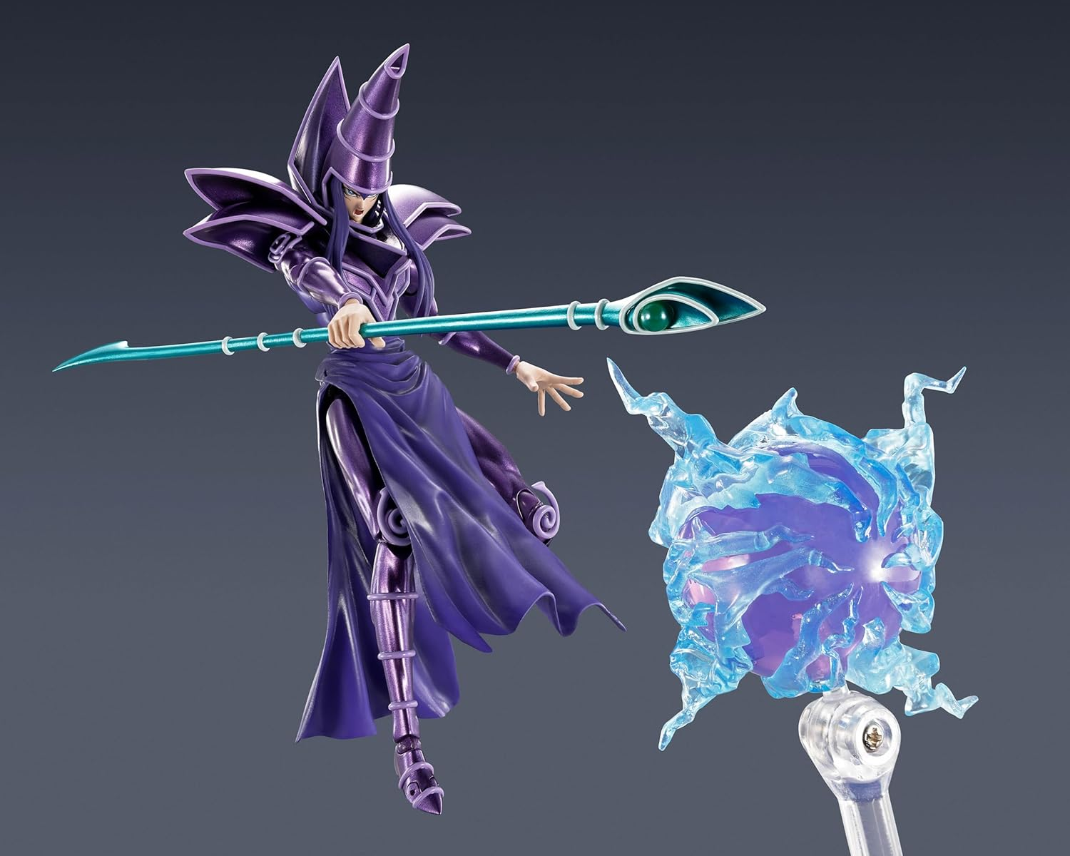 TAMASHII NATIONS S.H.Monsterarts Yu-Gi-Oh! - Dark Magician image number 2