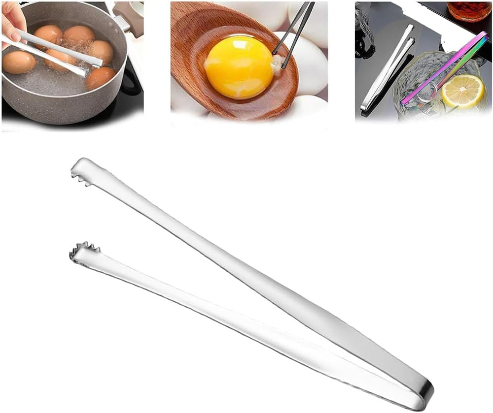 New Stainless Steel Non-Slip Ice Tongs, Ideal for Handling Food, Coffee Sugar Cubes, Ice Blocks, and Ice Chips. Features a Long Handle Design for Easy and Safe Use (2) image number 5