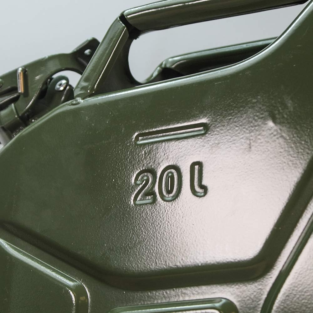 Faithfull FAIAUJERRY20 20 Litre Metal Jerry Can UN App, GS TUV Certified - Green image number 1