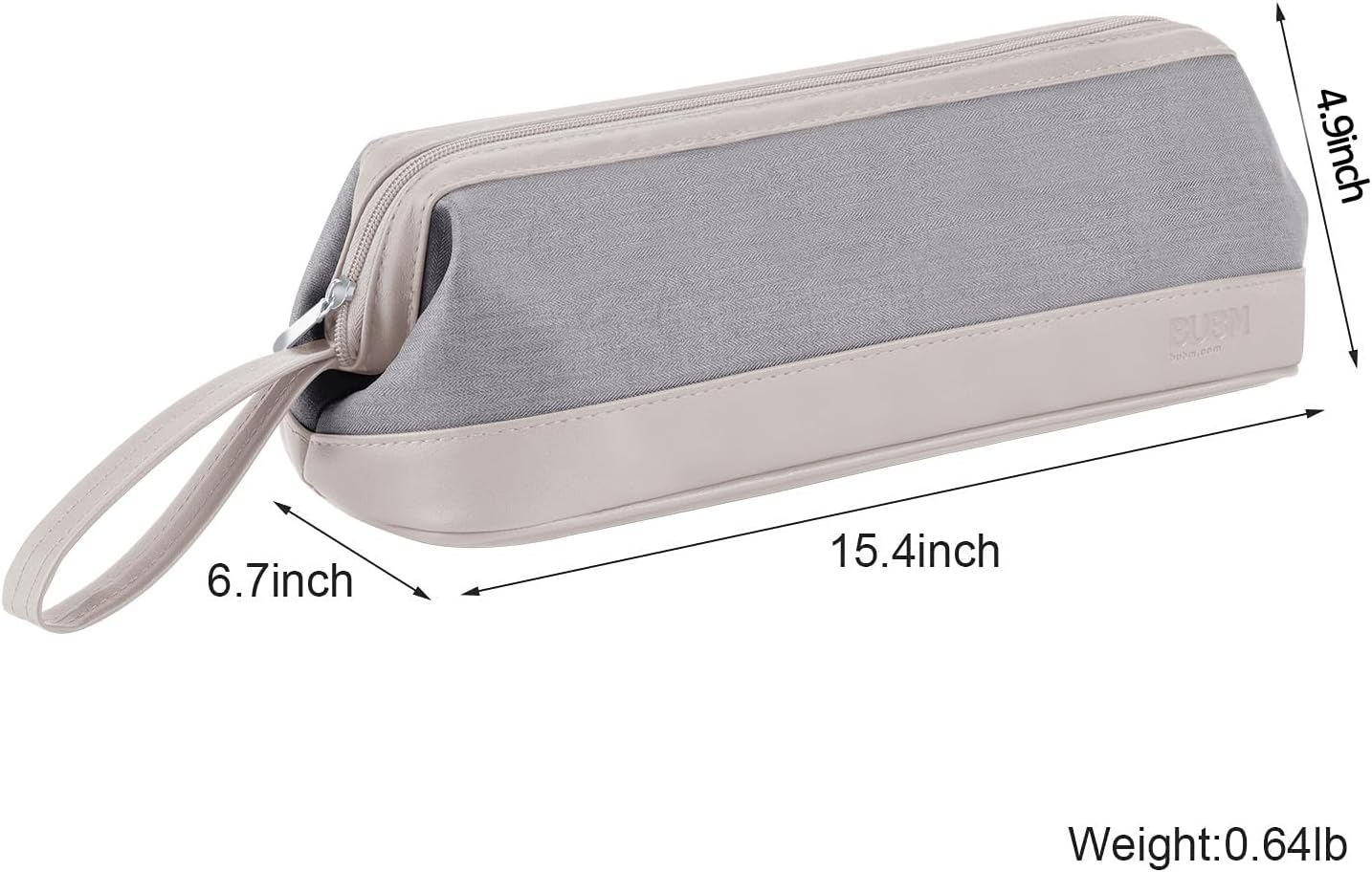 BUBM Travel Case for Dyson Airwrap Styler/Shark Flexstyle,Portable Carrying Case for Dyson Supersonic Hair Dryer,Waterproof Anti-Scratch Dustproof Protection Organizer Travel Storage Bag, Light Gray image number 6