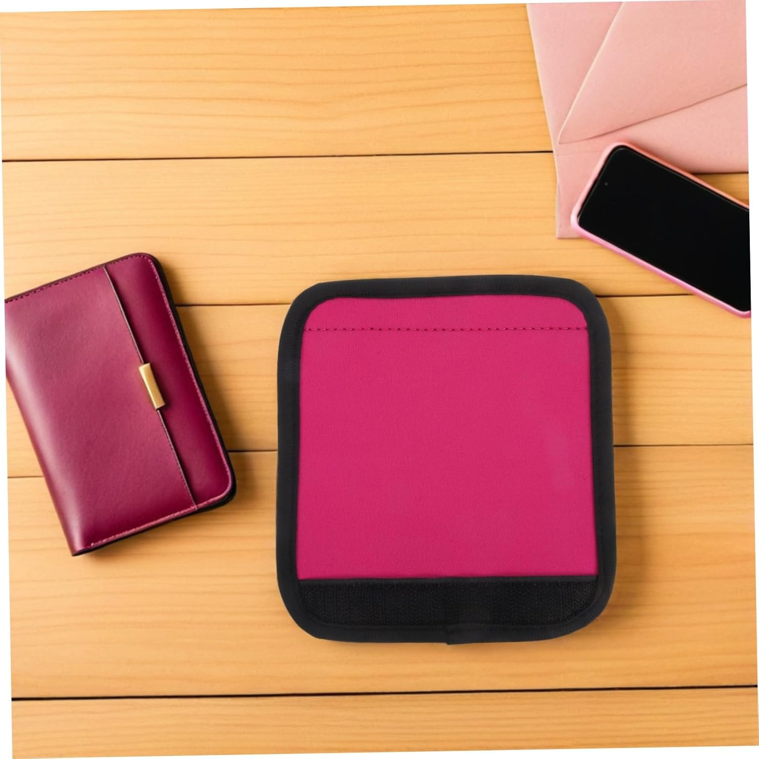 CLISPEED Luggage Handle Cover Protective Wraps for Suitcase Handles Comfortable Grip for Travel Made of Material Easy to Install and Use image number 5