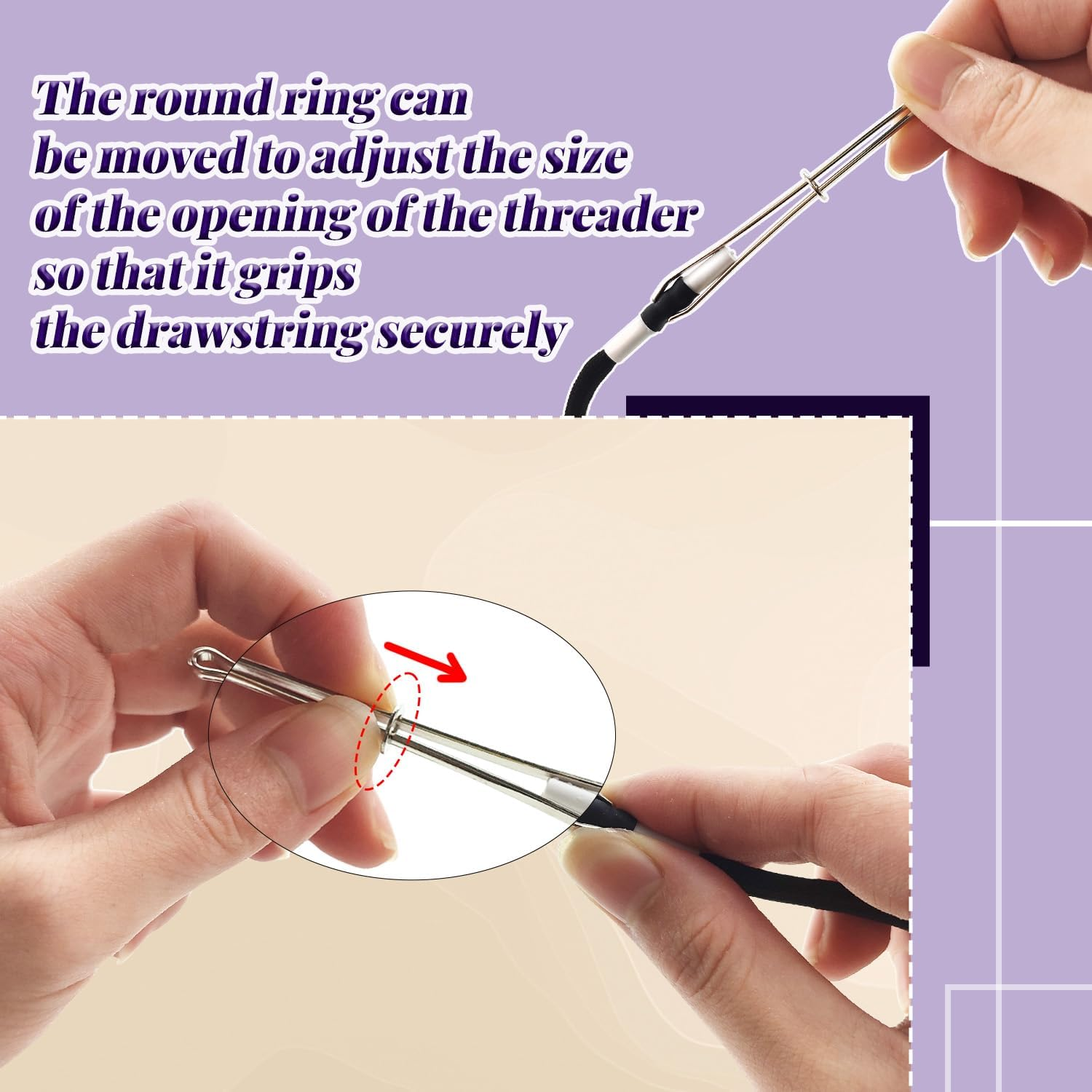 WALWAL 1 Pcs 51 Inch Replacement Drawstrings Cotton Drawstring Cord, Suitable for Sweatpants Hoodies Shorts(White, Metal Rope Head) image number 3