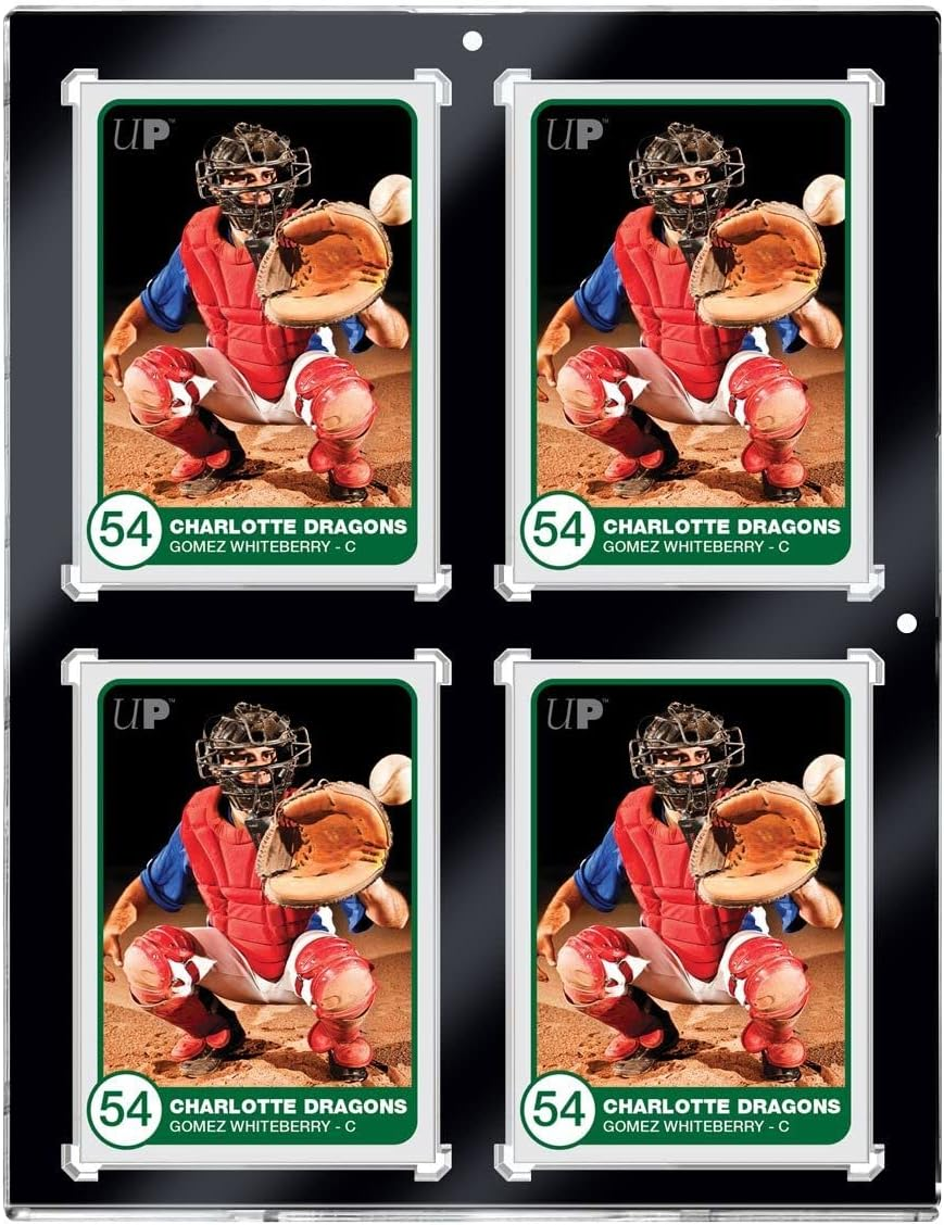 Ultra Pro 35PT 4-Card Black Border UV One-Touch Magnetic Card Holder image number 1