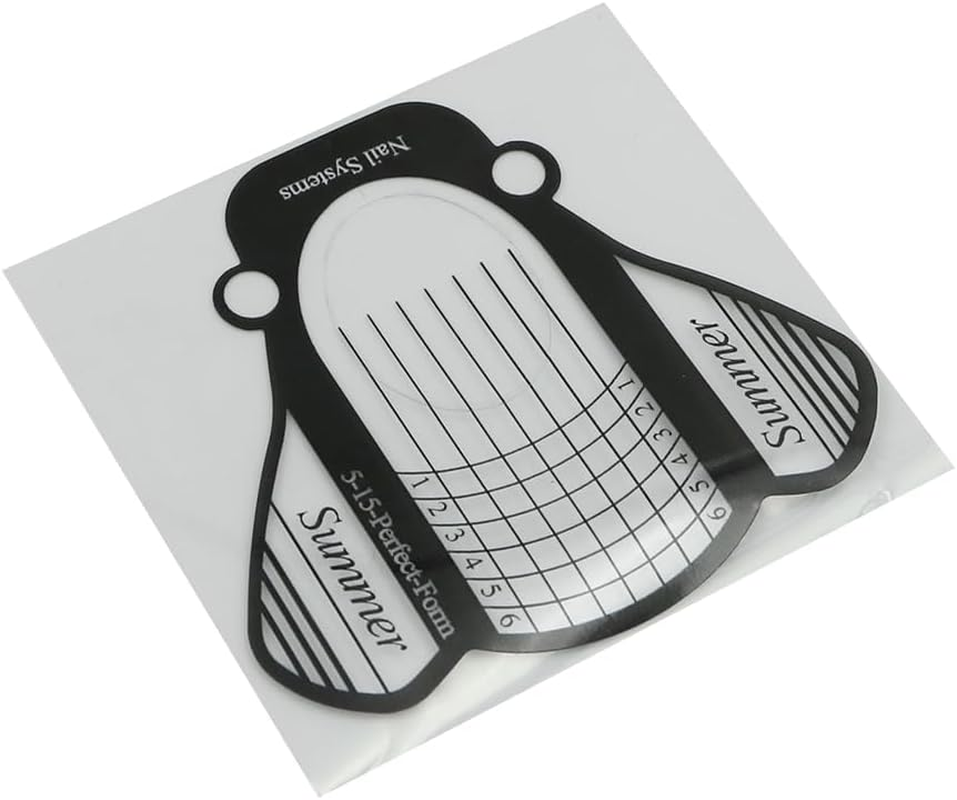 Namvo 100 Pieces Gel Nail Trim Paper, Nail Model, Nail Template, Nail Extension Template for Nail Extension Model Stickers image number 3