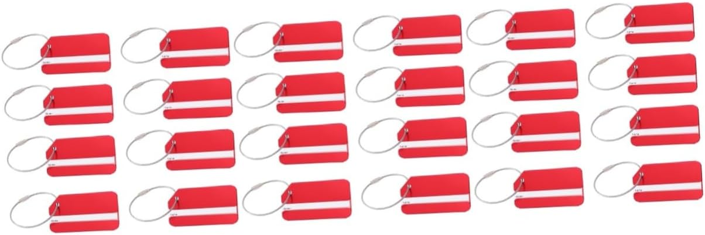 30 Pcs Suitcase Tag Travel Tote Tag Luggage Aluminum Luggage Tag Custom Luggage Tags Metal Suitcase Airplane Luggage Tags for Suitcases Suit Case Labels Travel Bag Bags