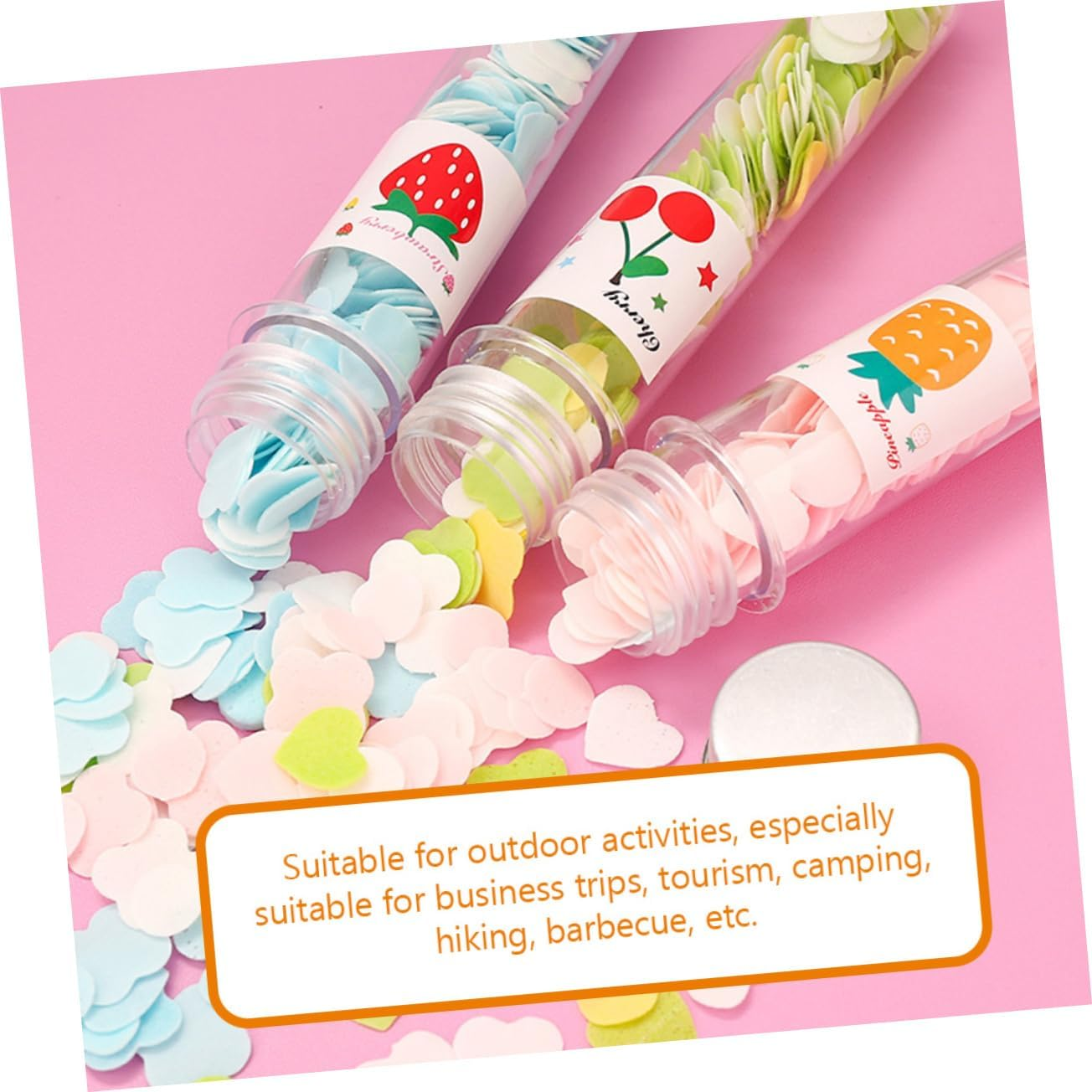 Ifundom Travel Soap Sheets Convenient Box Portable Outdoor Hand Washing Soap Pieces for Camping Hiking Business Trips Safe Easy to Use No Smell image number 6