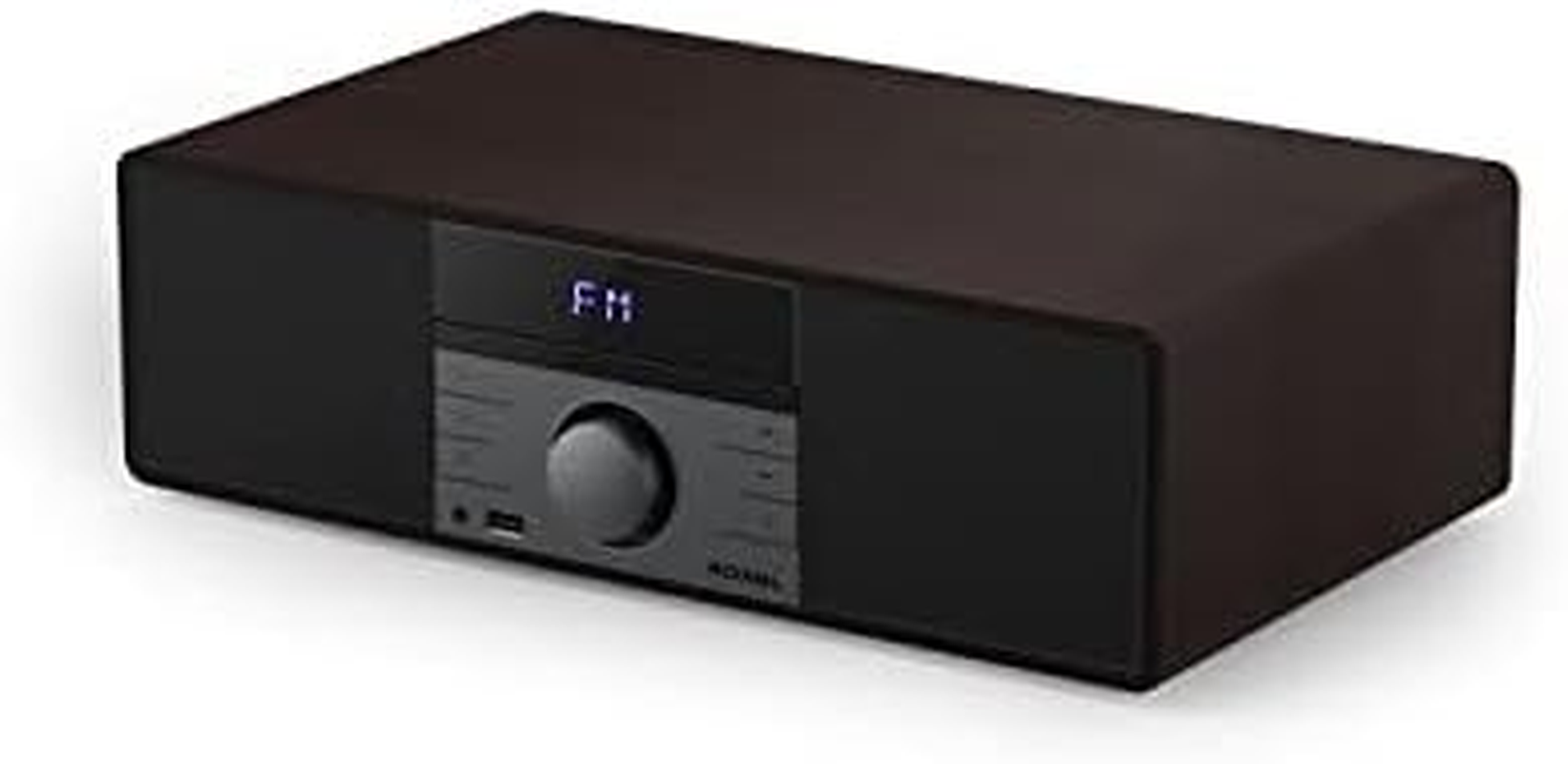 Roxel RCD 400 All in One Compact CD Player HI-FI System DAB/DAB+ Radio, CD/MP3 /USB PLAYBACK with Speakers, Bluetooth, FM & Digital Radio and White Led Display Stylish Wooden Contour image number 5