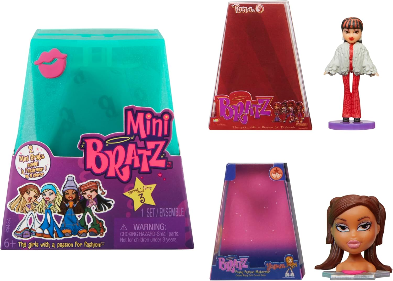Bratz Mga'S Miniverse Mini Series 3 - Y2K Nostalgia - 2 Mini Pack - Blind Packaging Is Also a Display - Collectable Figures for Children and Collectors from 6 Years - Multicoloured image number 3