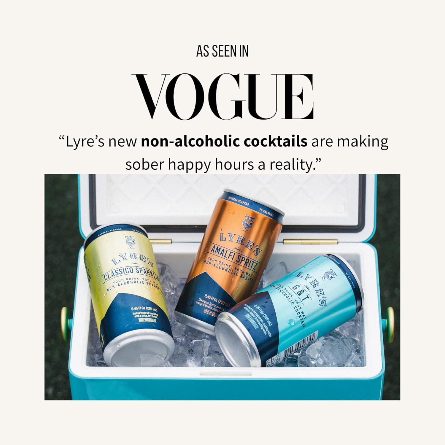 Lyre&rsquo;S Classico 24-Pack Case, Non Alcoholic Sparkling Wine, Zero Proof Sparkling Wine Alternative, Canned Mocktails, Ready to Drink, 45 Calories per Serve (250Ml X 24) image number 2