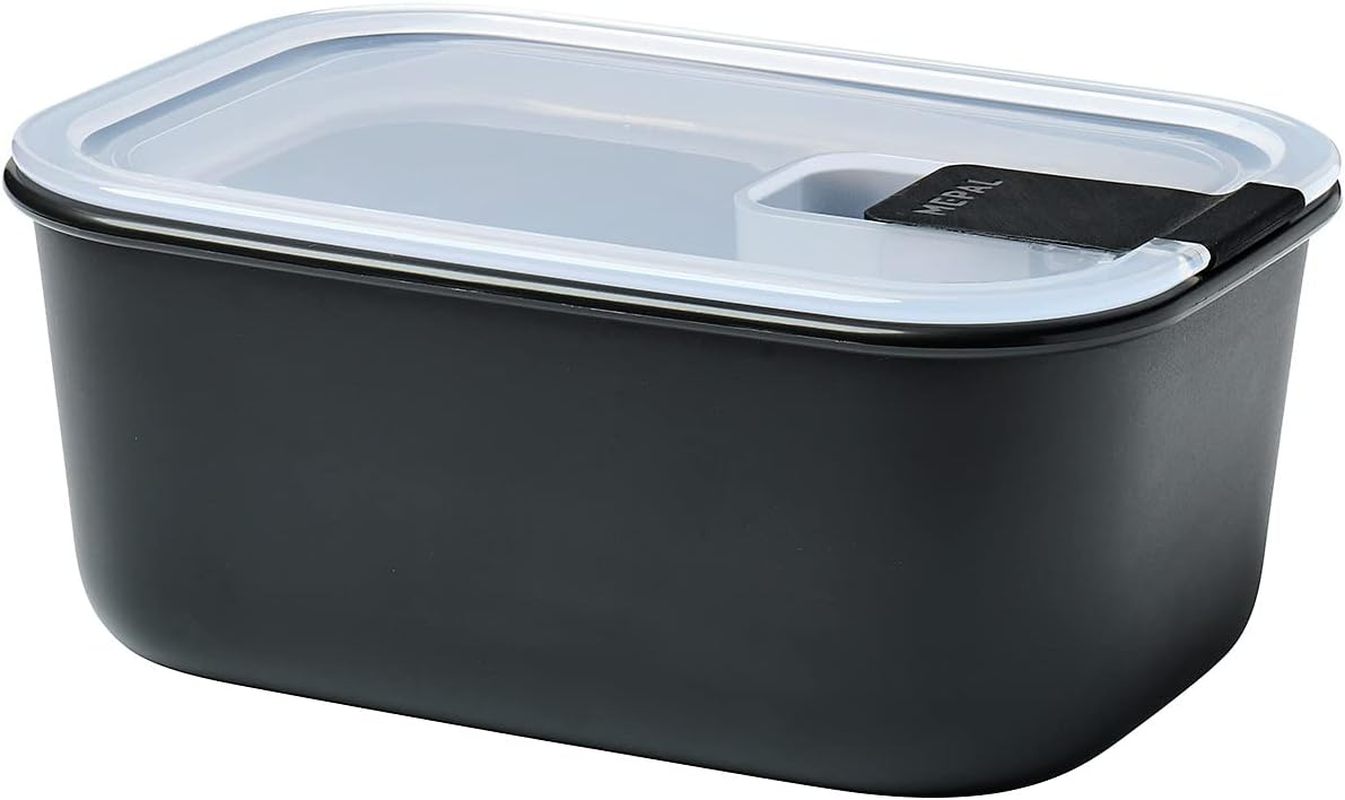 Mepal Easyclip Food Storage Container - Bowl with Lid & Click Lock - Suitable for Microwave, Steamer, Fridge and Freezer - Airtight & Leak-Proof - 700 Ml - Nordic Black image number 3