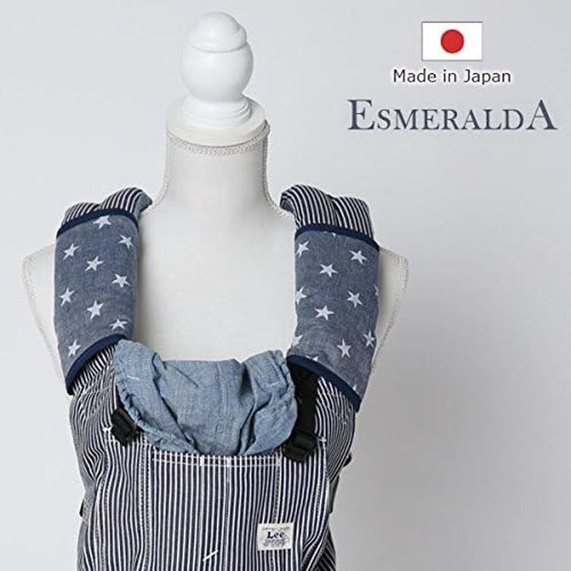 Esmeralda Sacking Pad Baby Carrier Drool Pad Denim Star Navy image number 1