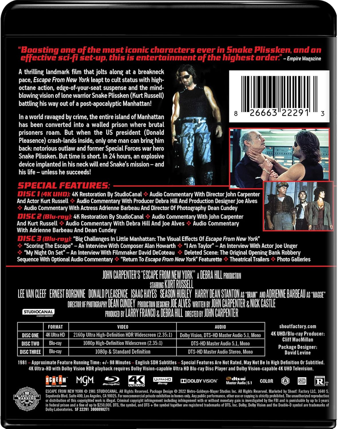 Escape from New York (Collector'S Edition) image number 1