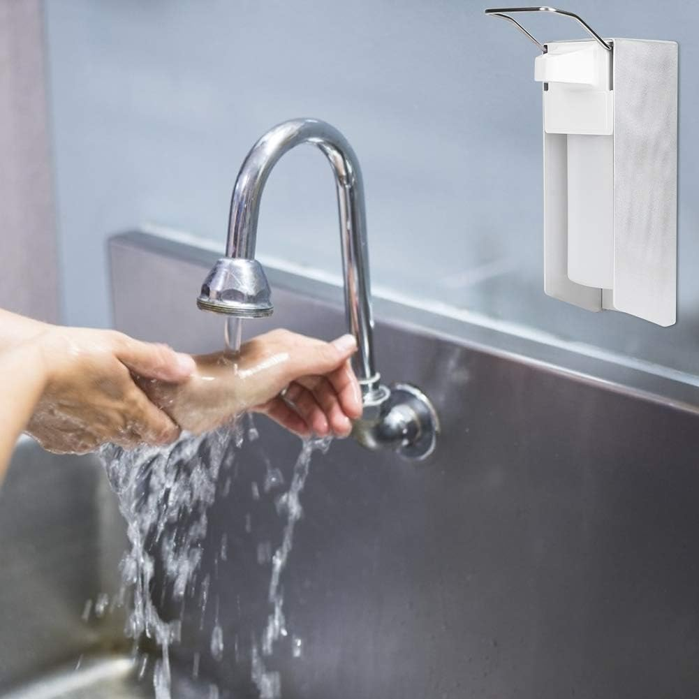 Haofy Manual Elbow Pressure Dispenser ABS Plastic Shampoo Lotion Shower Suitable for Bathroom Kitchen Hotel Home Use image number 4