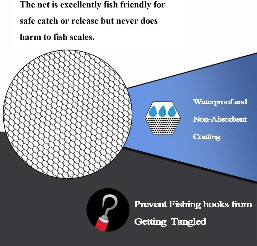 Fishing Net Fishing Landing Net Collapsible Telescopic Fishing Nets for Safe Fish Catching or Releasing with Fish Gripper Fishing Gear Tool Set image number 4