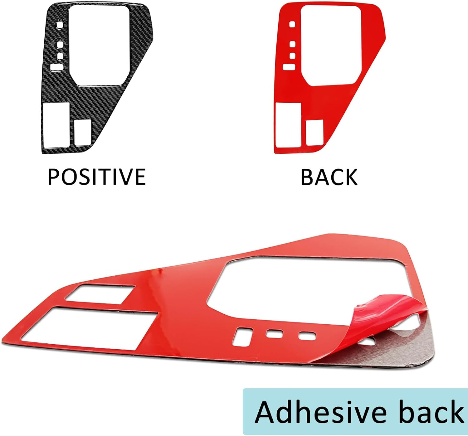 Compatible with Center Console Gear Shift Panel Trim Cover Protection Frame Sticker Interior Accessories Decoration for Subaru Crosstrek 2024 (Black)