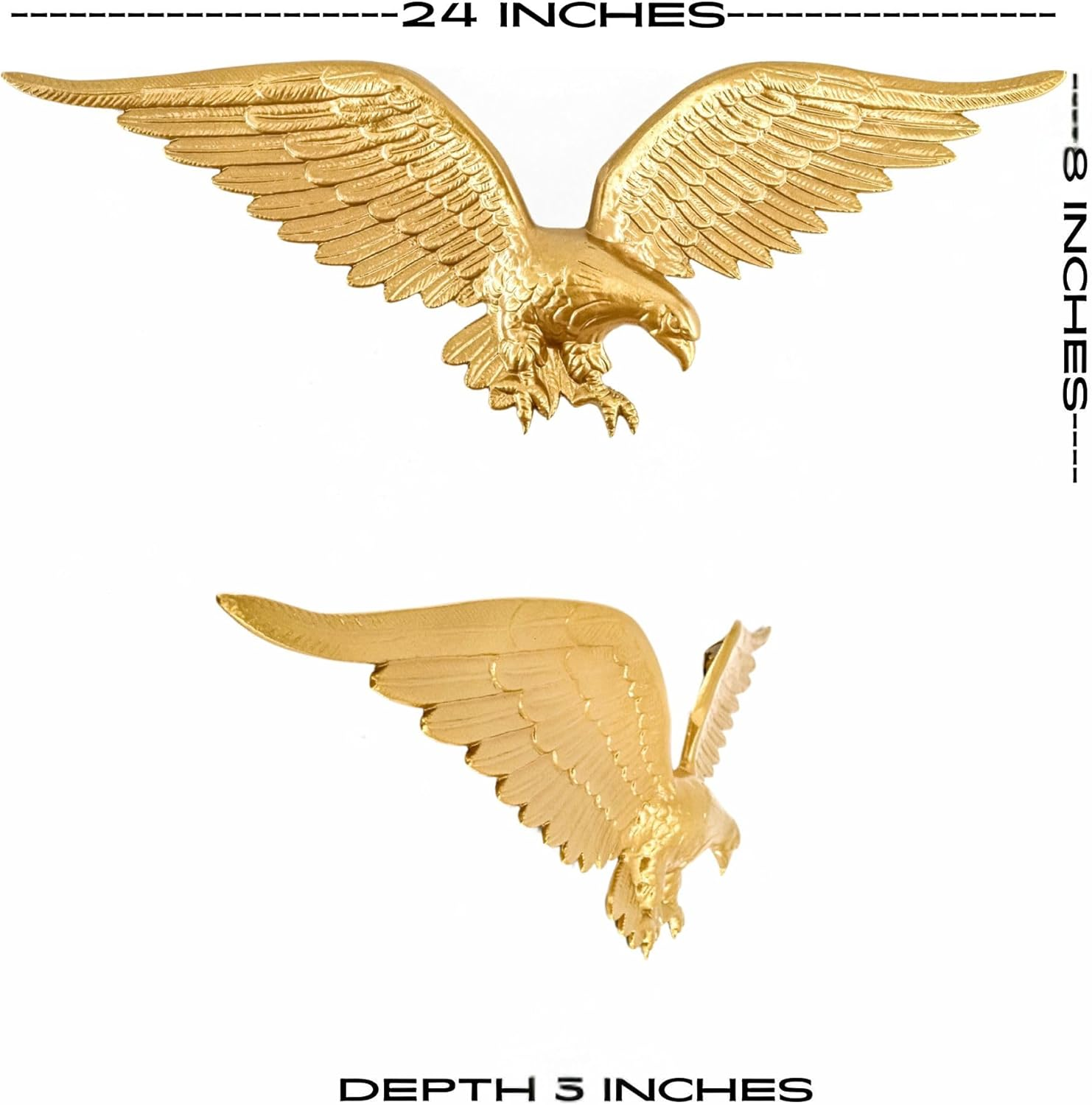 Montague Metal Products Flagpole Wall Eagle, 24-Inch, Gold image number 4