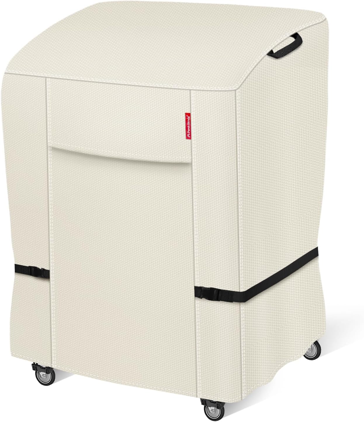 Porch Shield 50W X 24D X 46H Inch Premium Gas Grill Cover up to 48 Inch - Waterproof 600D BBQ Covers for Weber, Brinkmann, Char-Broil and More, Light Tan