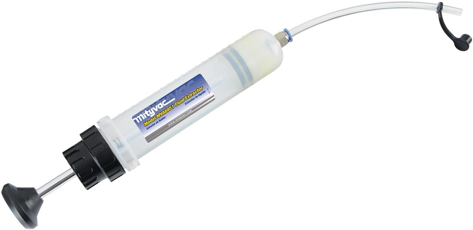 Mityvac MVA6851 Fluid Extractor, Syringe Action to Extract and Dispense Fluids into or Out of Small Reservoirs Including Master Cylinder, Transaxles and Power Steering and Coolant Reservoirs image number 2