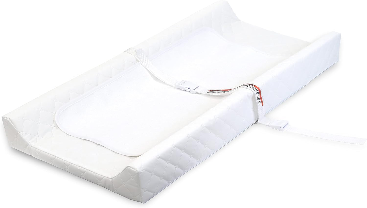 Summer Infant Summer Contoured Changing Pad &ndash; Includes Waterproof Changing Liner and Safety Fastening Strap with Quick-Release Buckle, White (91983Z) image number 6