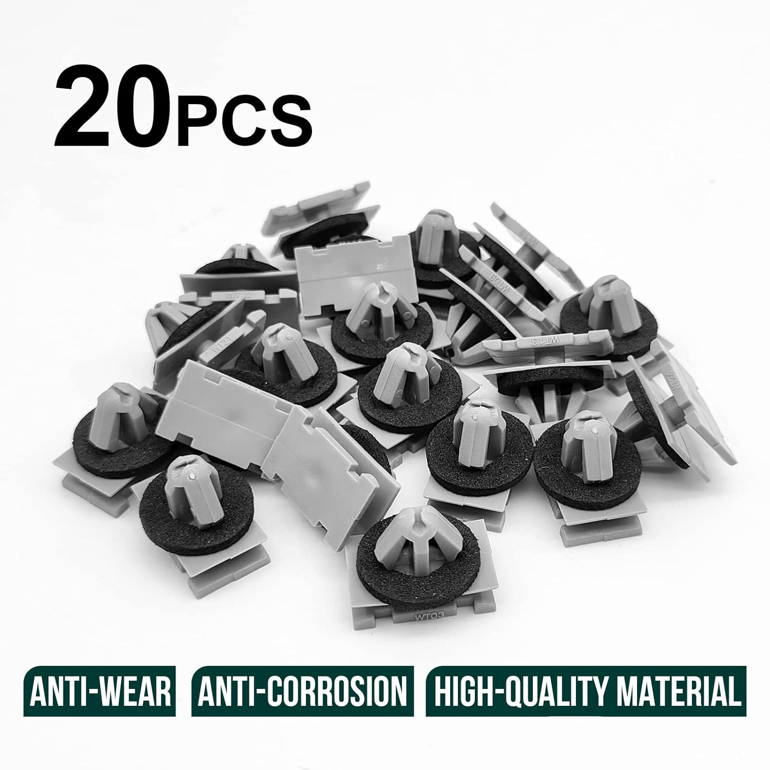 20Pcs Rocker Moulding Clip & Fender Exterior Trim Clips Compatible with Jeep Grand Cherokee Compass 68172491AA 68271803AA 68395627AA GM 11571175 19352782 image number 4