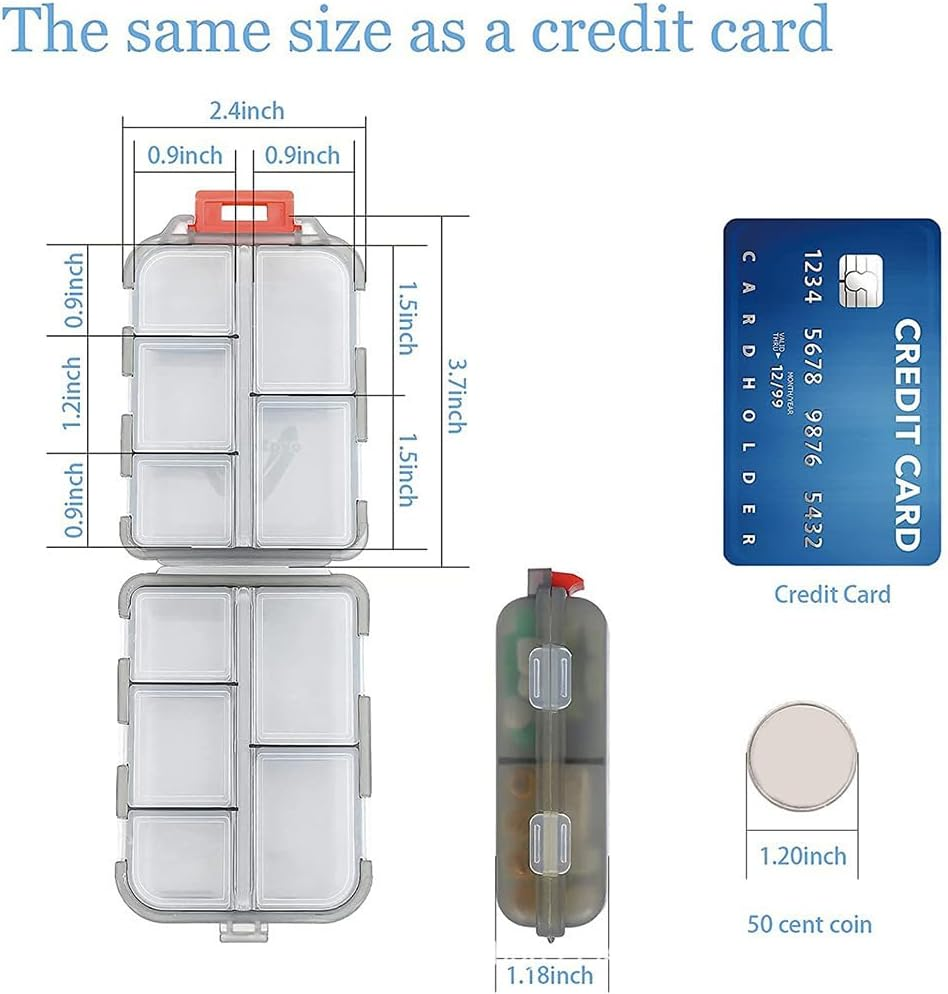 DIY Pocket Pharmacy with Medicine Labels Travel Daily Pill Container Mini Medication image number 4