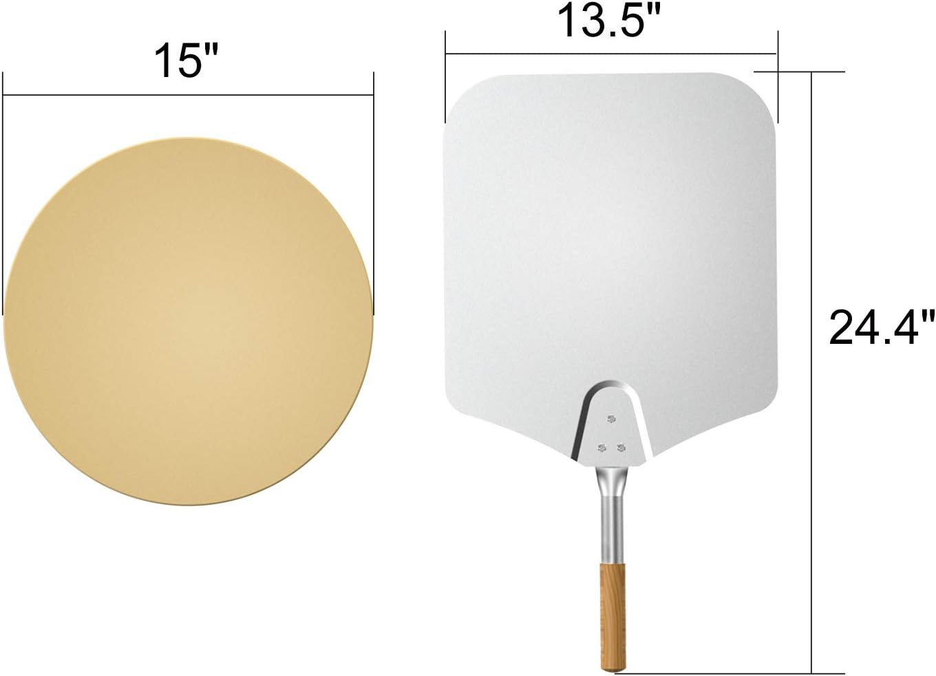 Onlyfire Stainless Steel Pizza Ring Kit with Rotisserie,Pizza Stone and Shovel, Multifunctional BBQ Kit, for Roasting Chicken and Cooking Pizza, Fits Most 57CM Charcoal Kettle Grills image number 3