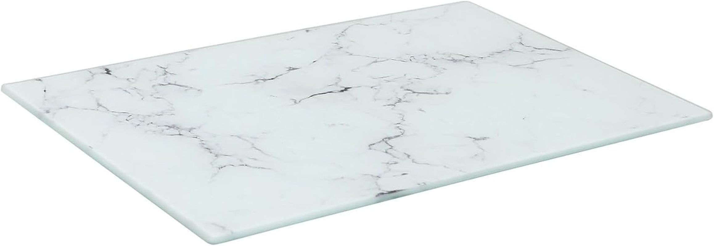 Harbour Housewares Rectangle Glass Chopping Board - 30Cm X 20Cm - Marble - 1X Tempered Heat-Resistant Home Kitchen Worktop Saver Hob Cooker Stove Top Surface Protector Cover Cutting Boards