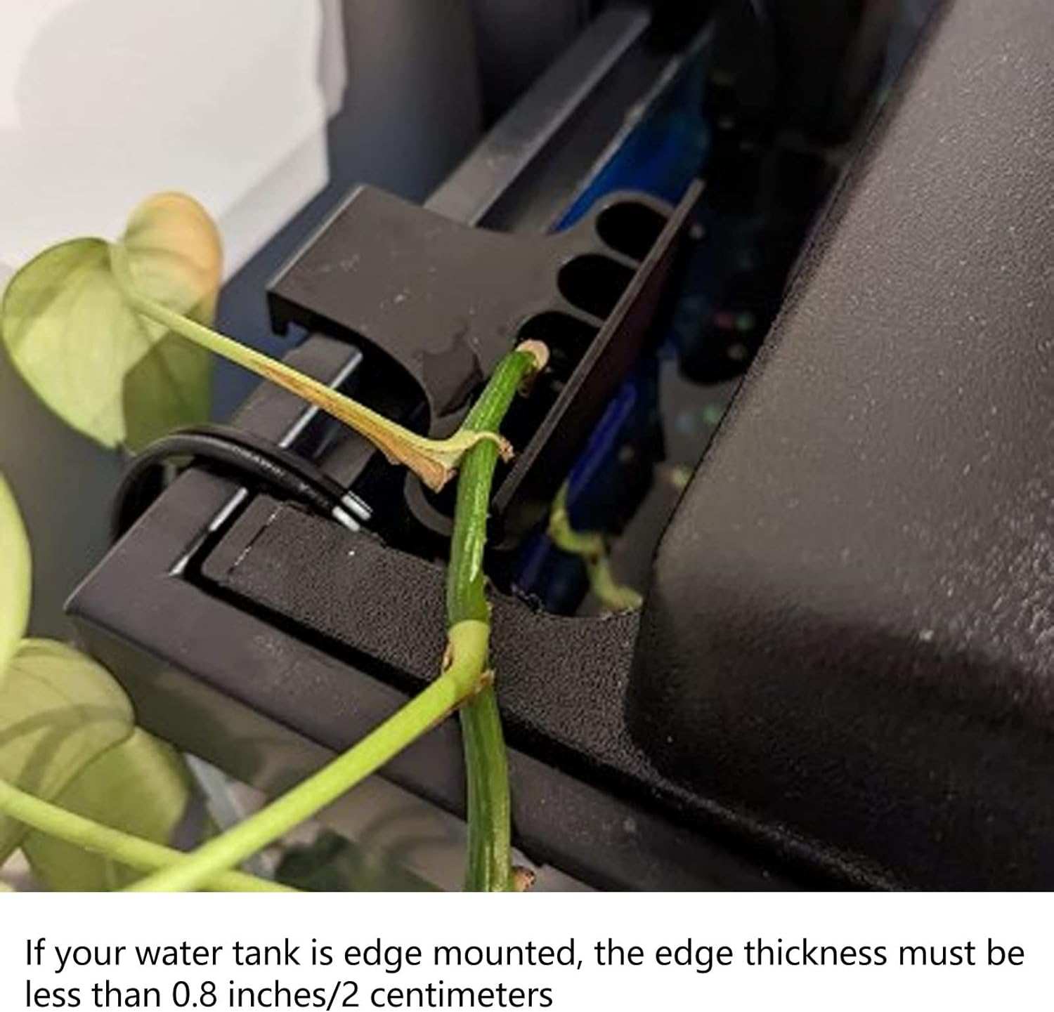 2Pcs Hanging Aquarium Plant Holder, 5 Holes Aquarium Hanging Aquatic Plant Holder, Fish Tank Decorations for Emersed Plants, Promote Plant Growth, Convenient for Viewing (Long Hook Short Hook) image number 6