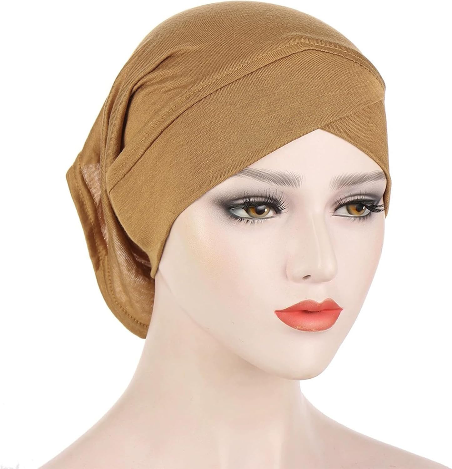 CENZICOM Muslim Inner Hijab Caps, Full Coverage Undercap, Breathable Stretchy Bonnet, 3 Pack image number 1
