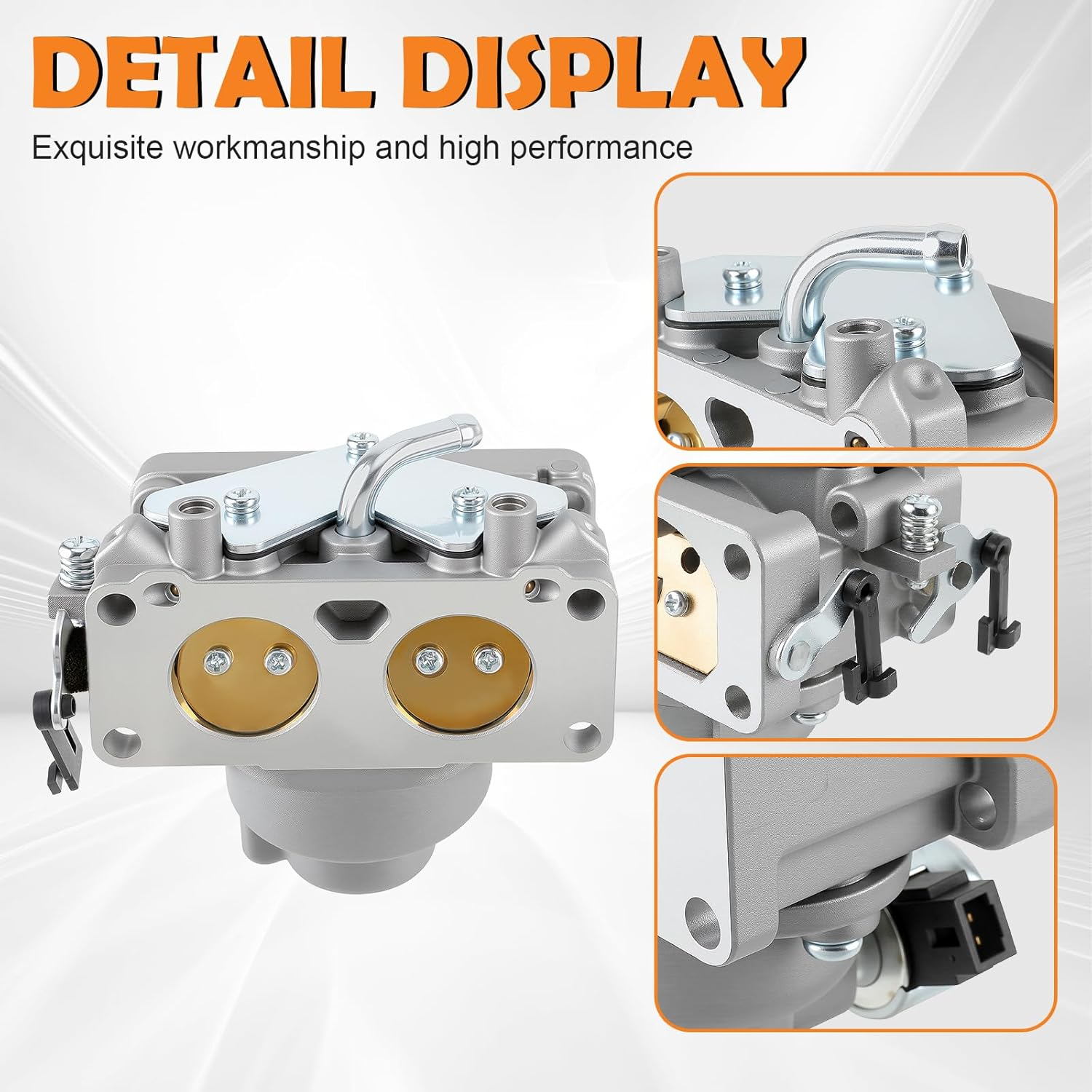 FH641V Carburetor Kit for Kawasaki FH641V FH661V FH680V FH721V FH751V FX850V FX801V 22 HP Engine Carb Replace#15003-​7115, 15004-​0763, 15004-1010,15004-7024 image number 5