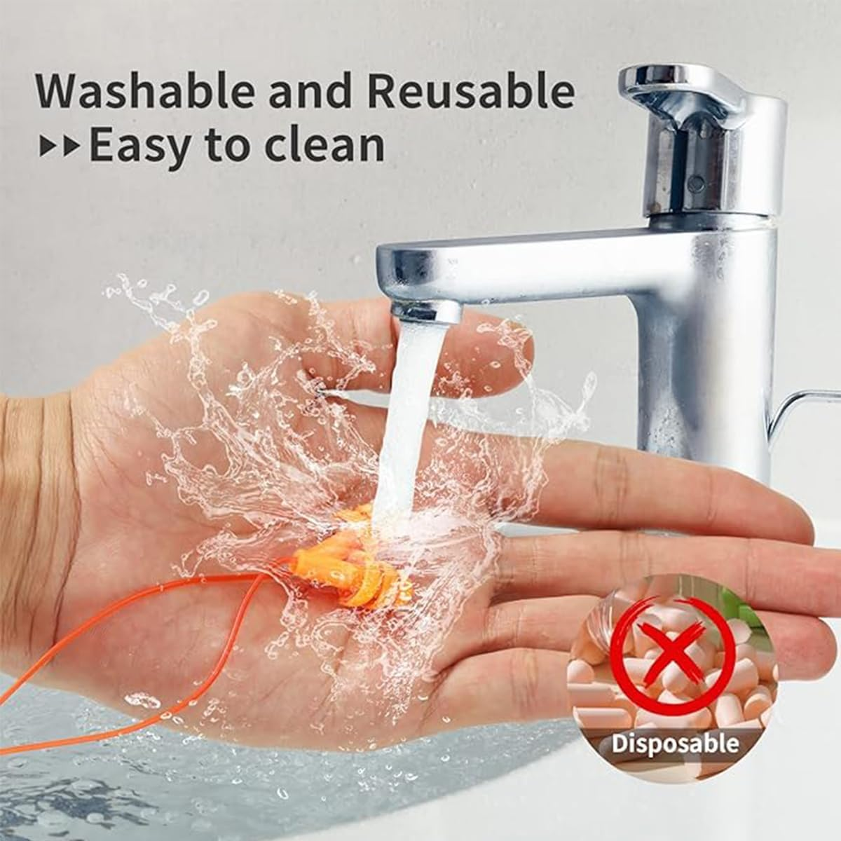 13 Pairs Ear Plugs for Swimming,Silicone Ear Plugs for Sleeping,Reusable for Noise Reduction,Soft for Sleeping Noise Cancelling,Suitable for Swimming,Noisy Places image number 5