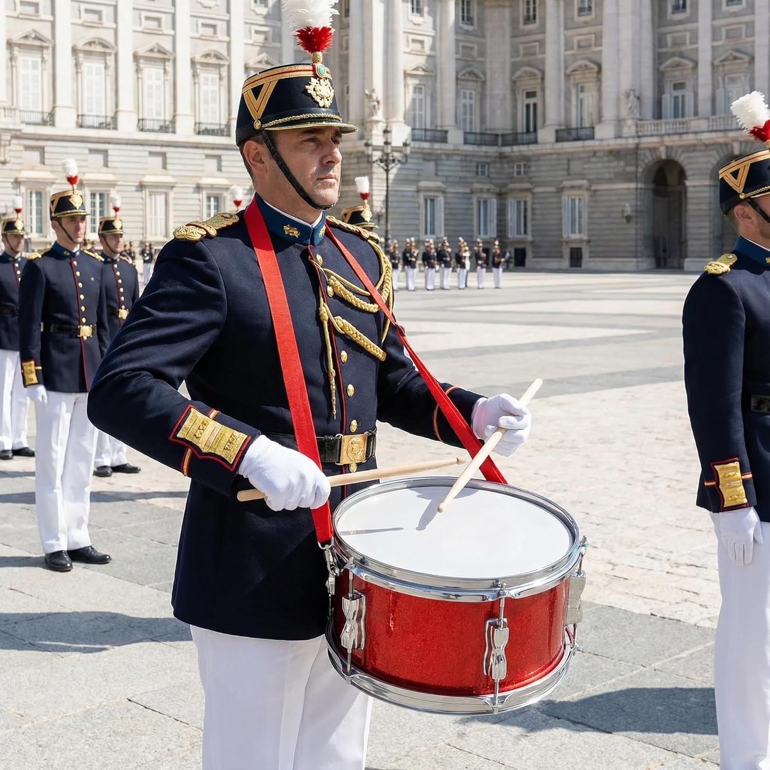 11 Inch Marching Drum Set Snare Drums Orff Percussion Instrument for Kids Music Education, Performances, and Early Learning image number 1