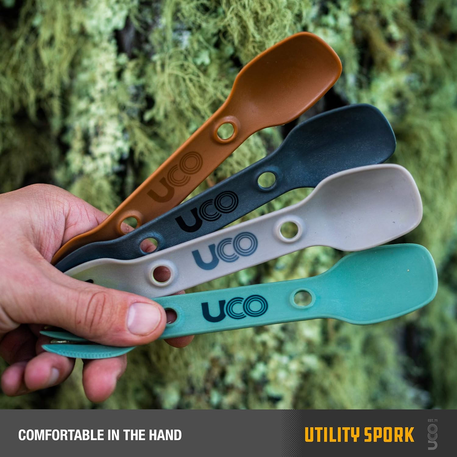 UCO Utility Spork 3-In-1 Combo Spoon-Fork-Knife Utensil