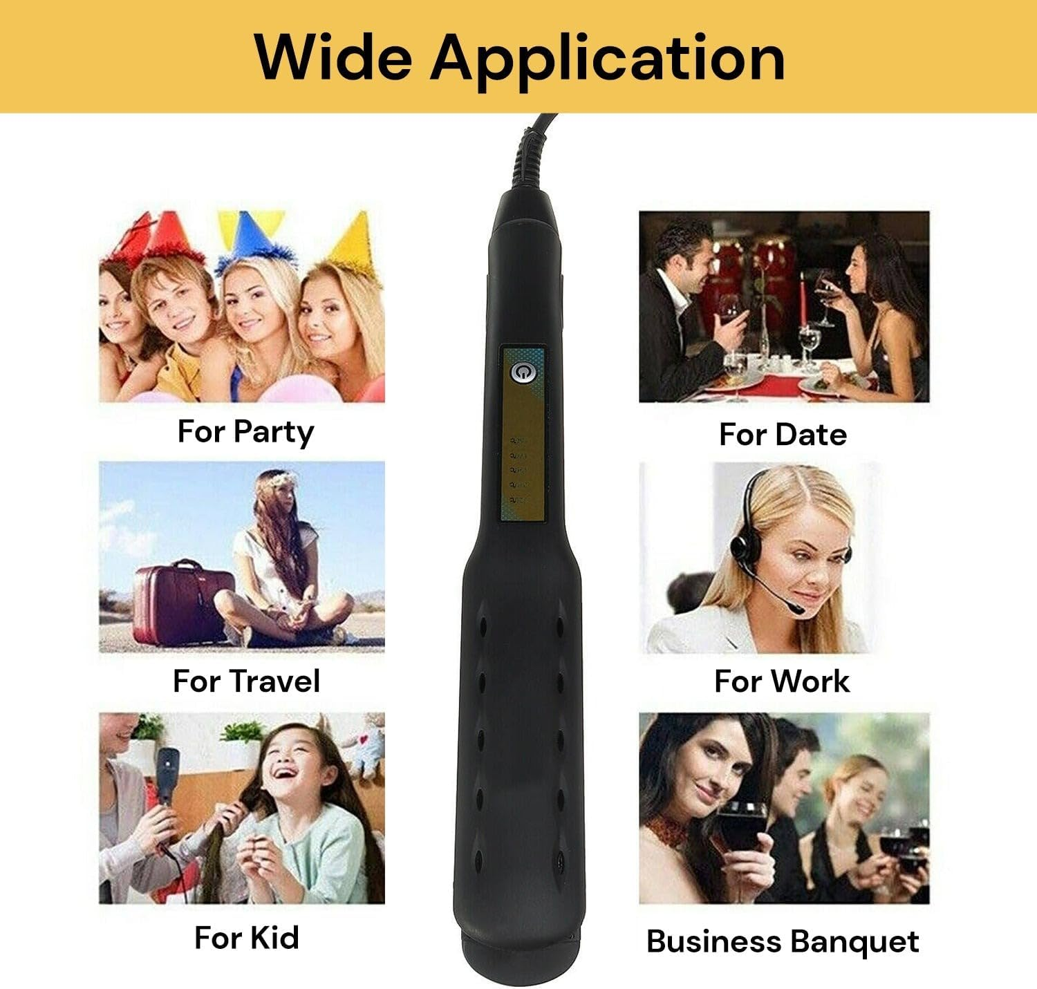 Spendeal Hair Straightener, 1 Inch Flat Iron Straightener and Hair Curler 2 in 1, Ceramic Ionic Curling Iron Straightener with Anti-Iron for Less Frizz, Shinier & Smoother image number 1