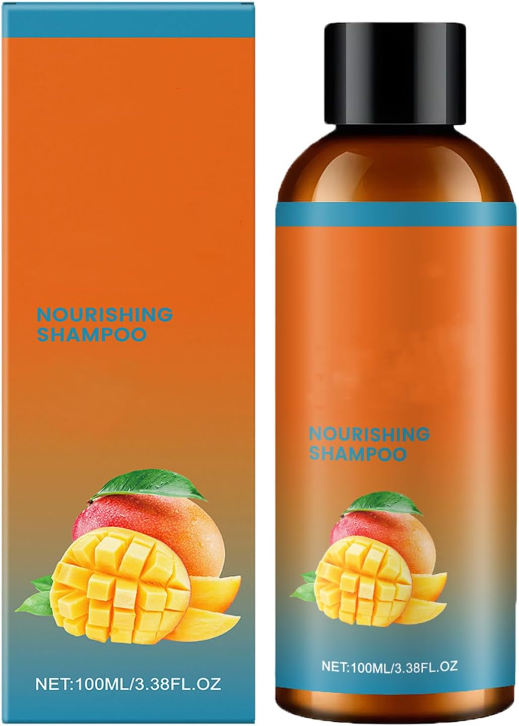 Fruit Moisturizing Shampoo, Fruit Extraction Hair Cleanser, Moisture Repair Shampoo for Dry, Split and Chemically Treated Hair, Thickening Volumizing Strengthening Damaged Frizzy Hair (2Pcs)