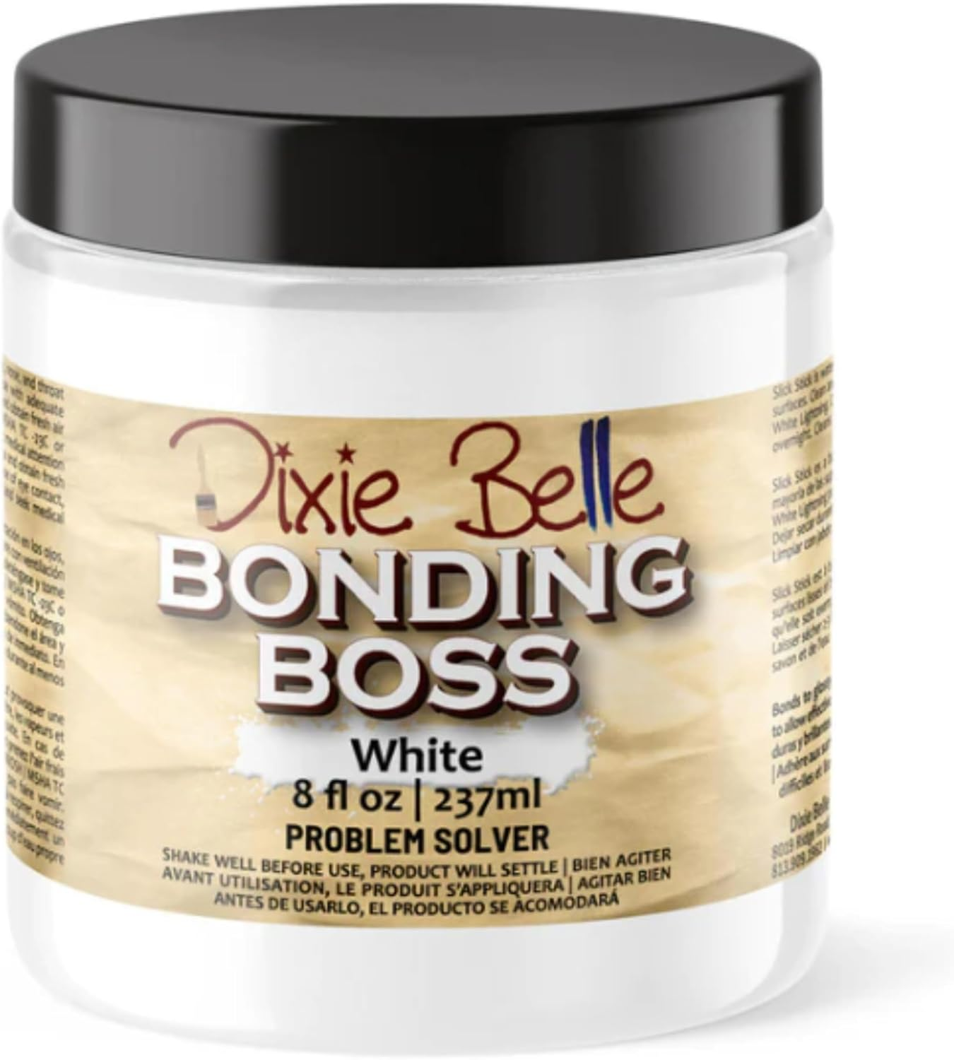 Dixie Belle Bonding BOSS Paint Primer - White (8Oz) - Problem Solver Paint Primer + Base to Block Odor, Stains, Bleed through - Made in the USA image number 2