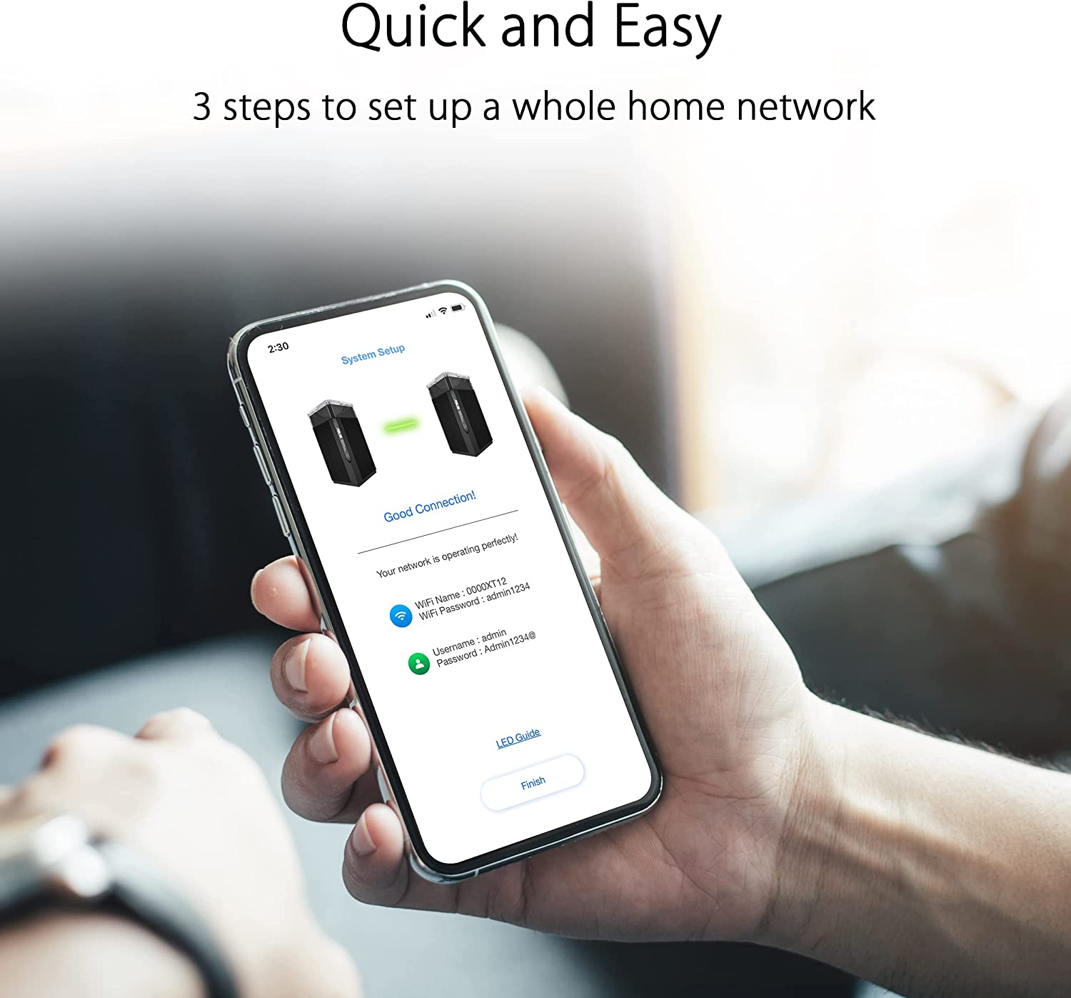 ASUS Zenwifi Pro ET12 AXE11000 Tri-Band Wifi 6E Mesh System Set of 1 (6Ghz Band, Dual 2.5G WAN LAN Ports, up to 280M&sup2; Coverage, ASUS Range Boost, Aiprotection Pro) Black image number 4