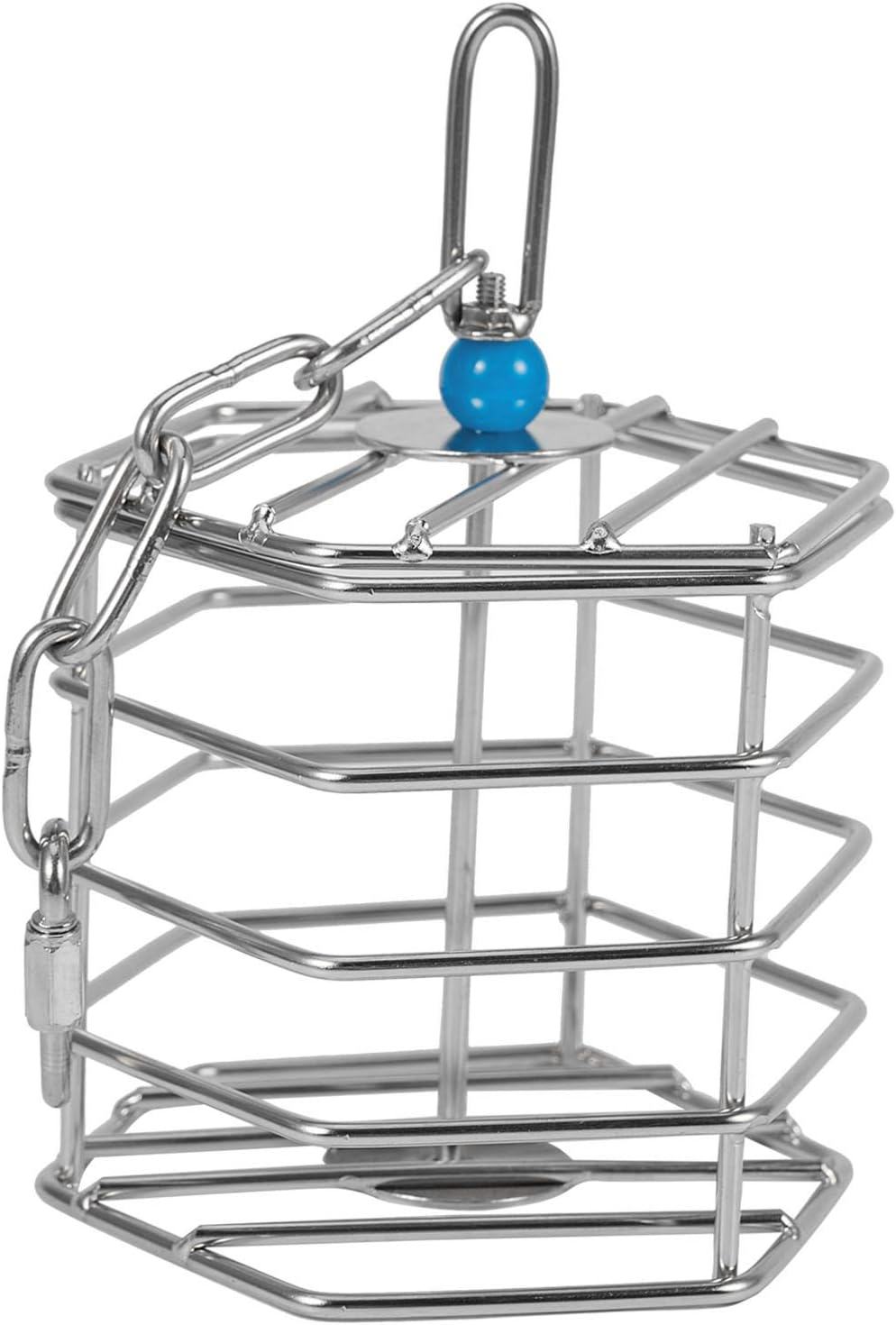 Pvcqjkd Pet Bird Parrot Squirrel Bold Stainless Steel Food Hanging Cage Foraging Toys Macaw Cockatoo Hunt Feeder Entertainment Toys image number 4