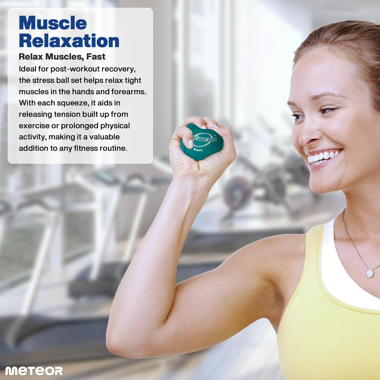 METEOR Stress Ball Set of 3 &ndash; Soft, Medium, Hard &ndash; Hand Grip Ball, Stress Relief, Hand Therapy, and Grip Strengthening image number 4