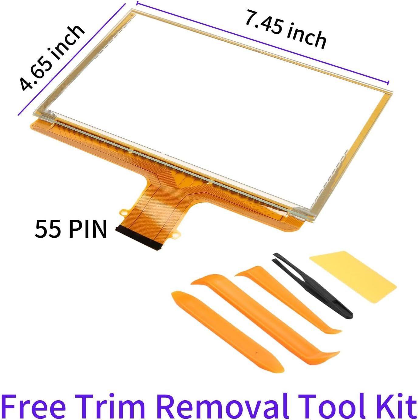 Kixfwpy 8&rdquo; 55Pin Touch Screen Digitizer Replacement for GMC Mylink Navigation Radio Replace DJ080PA-01A Fit for 2015-2018 Chevrolet Suburban Tahoe Chevy Colorado Silverado GMC Yukon Canyon Sierra image number 4