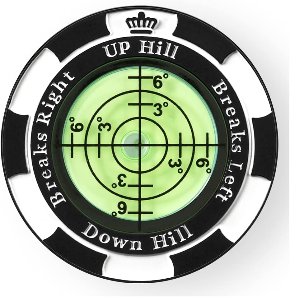 Slopemaster Progreen Reader - Golf Ball Marker with High Precision Green Reading Aid Golf Accessories for Men Women