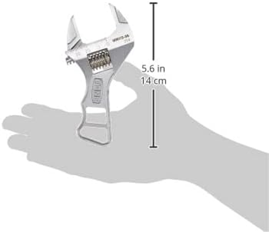TONE MWRS-36 Short Monkey Wrench (With Graduation) Total Length 5.5 Inches (140 Mm) image number 2