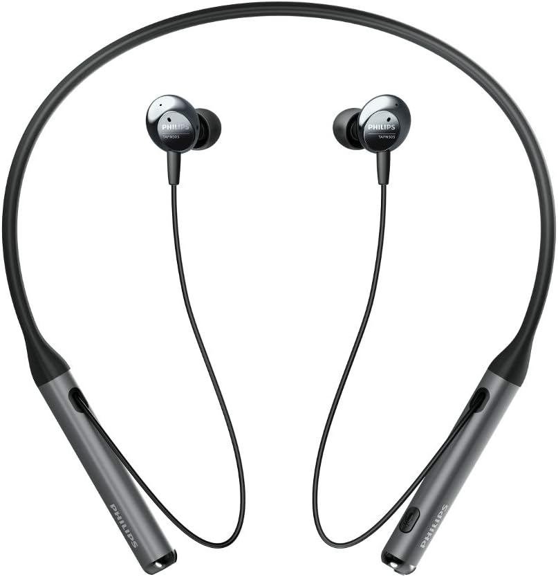 Philips Active Noise Canceling, Wireless, In-Ear, Voice Assistance, up to 14Hours Play Time, 12.2Mm Neodymium Drivers, Neckband (TAPN505BK) image number 2