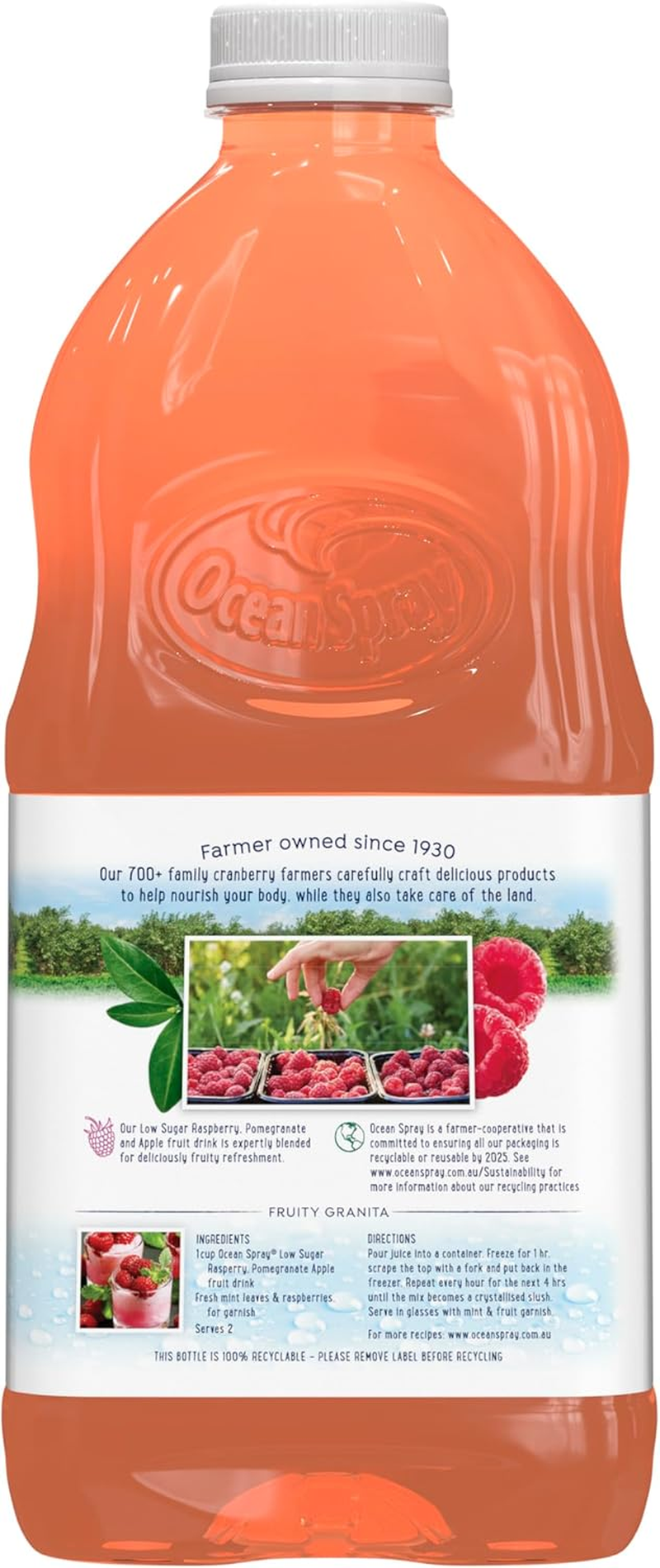 Ocean Spray Raspberry Pomegranate Apple Juice Drink, 1.5L, Bottle, 1.5L image number 1