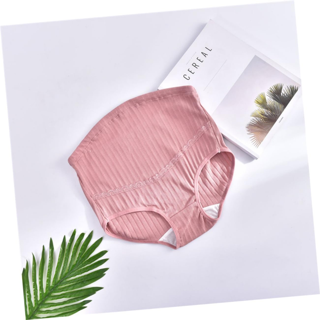 SAFIGLE 3Pcs High Waist Cotton Maternity Panties with Adjustable Stomach Lift Soft Stretchy Nursing Underwear for Pregnant Women Breathable image number 5
