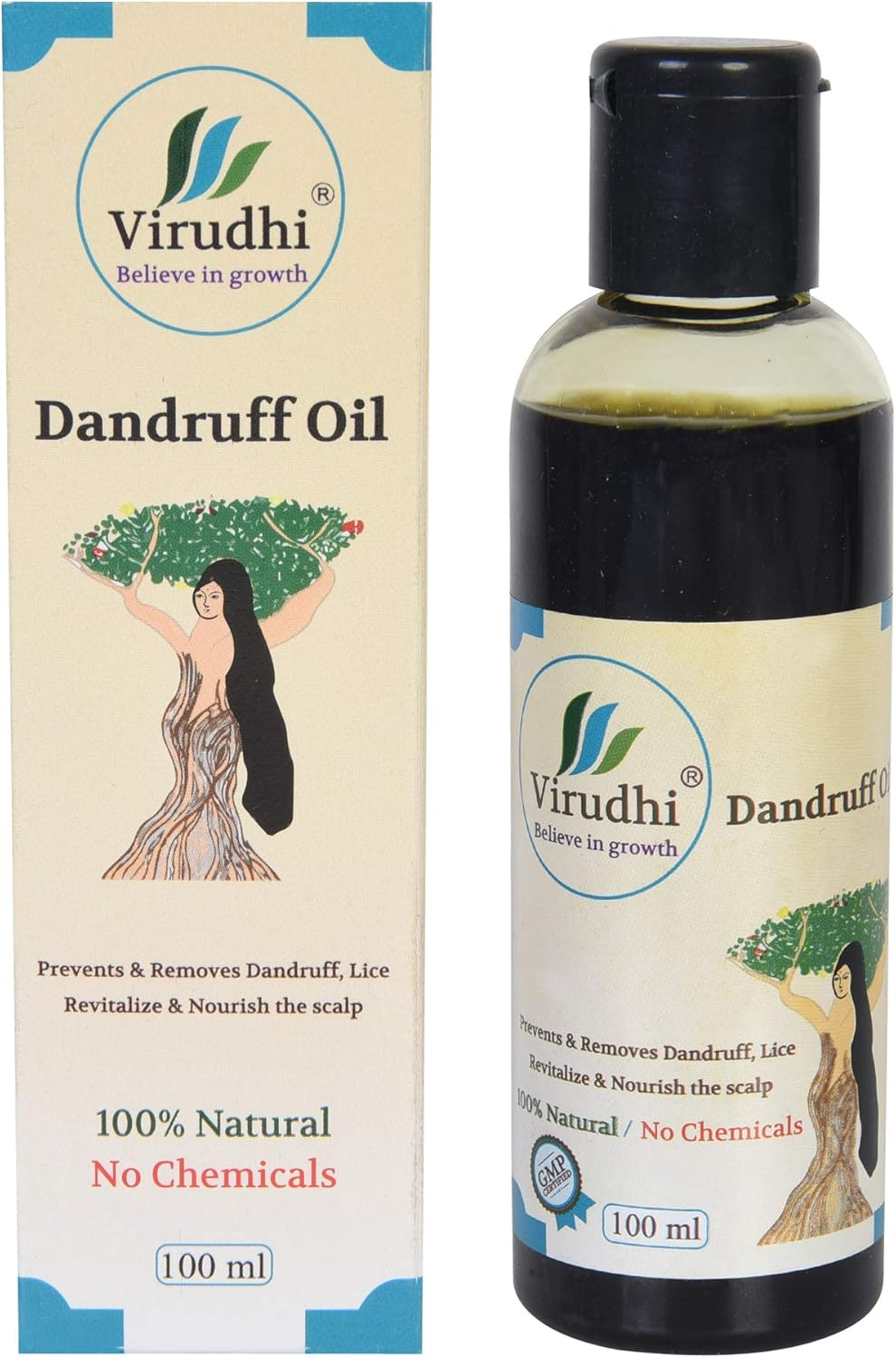 Virudhi Dandruff Control Oil | Prevents & Removes Dandruff | Soothes Irritable and Itchy Scalp (Ayurvedic) 100Ml image number 5