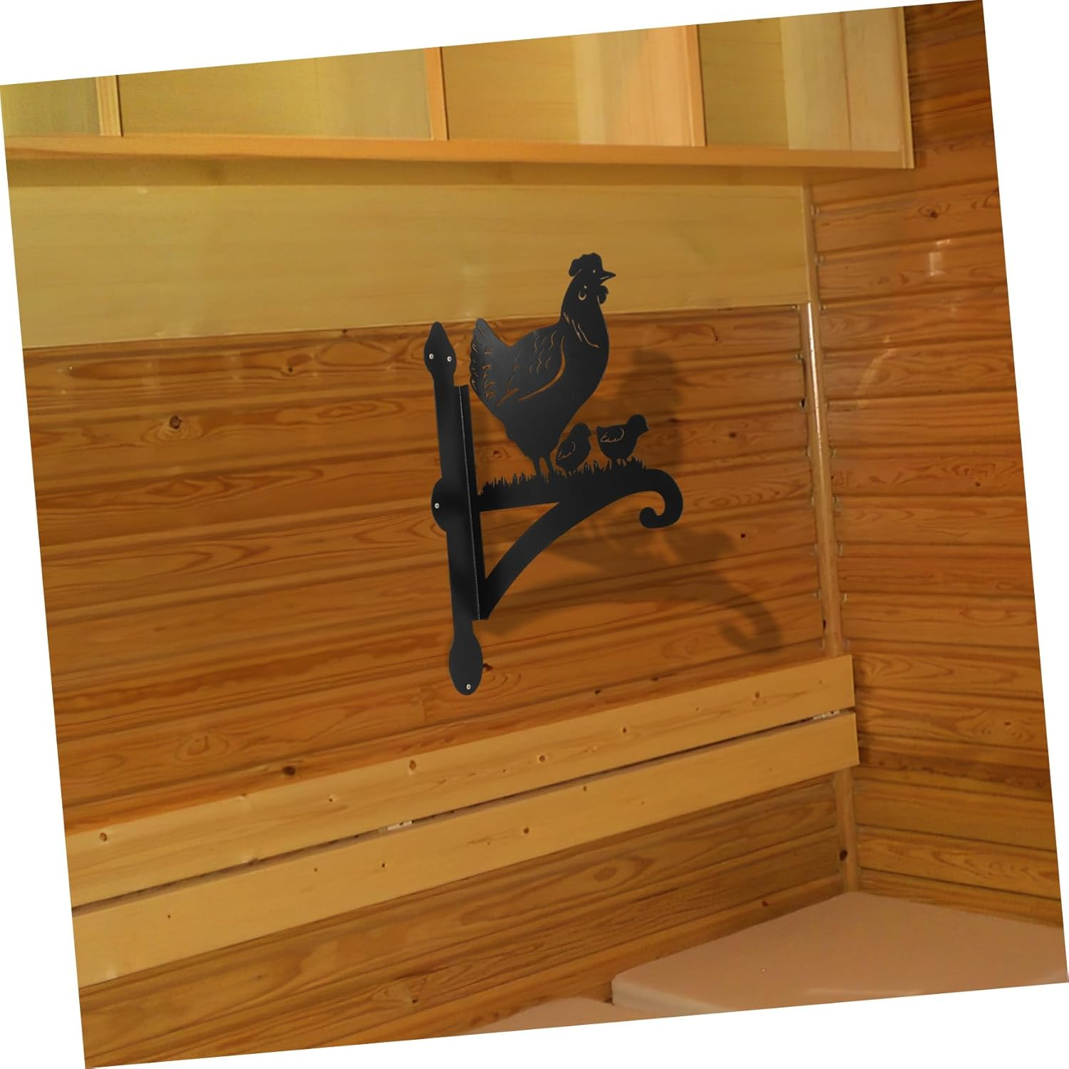 HANABASS Elegant Chicken Design Plant Hanger Outdoor Decor Garden Hook Lantern Support Bonsai image number 4