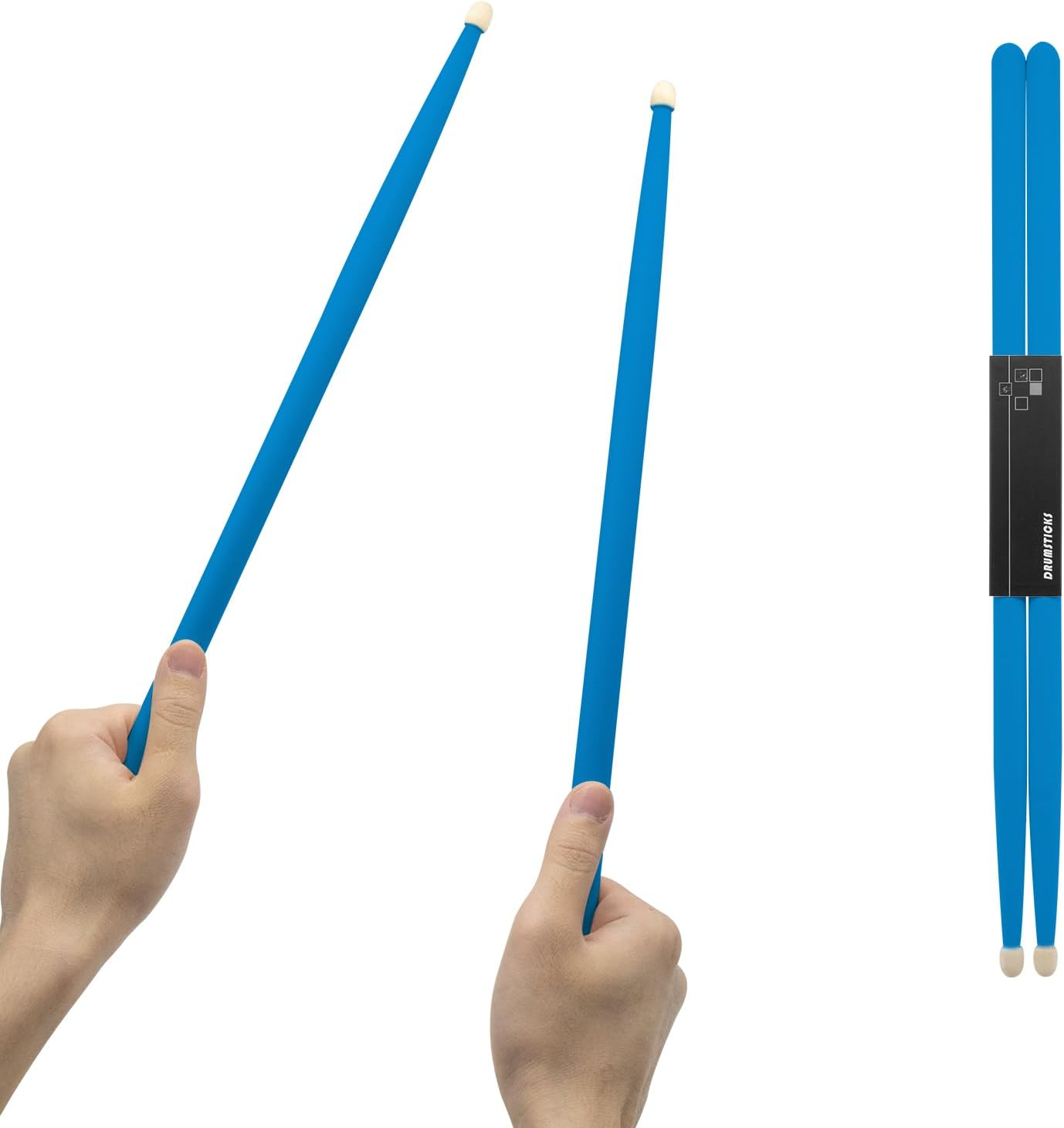 Cashbeat 5A Maple Wood Drumsticks, Non-Slip Grip, Classic Red Drum Stick for Kids Adults Beginner, Percussionists Drumming Accessories Musical Instrument